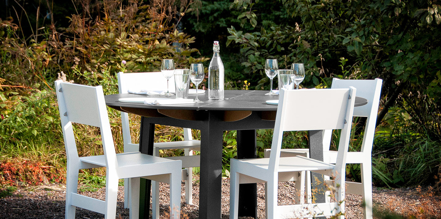 round + square dining tables